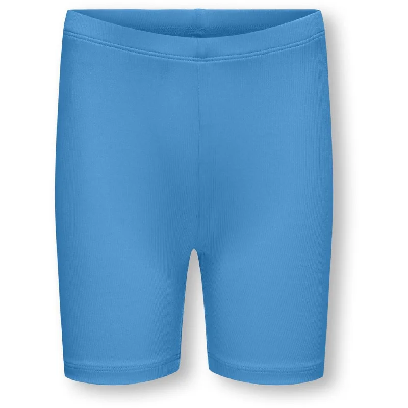 Twill Women Shorts with a Smooth Texture and Durabilitykids ONLY Azure Blue Clare Bike Shorts