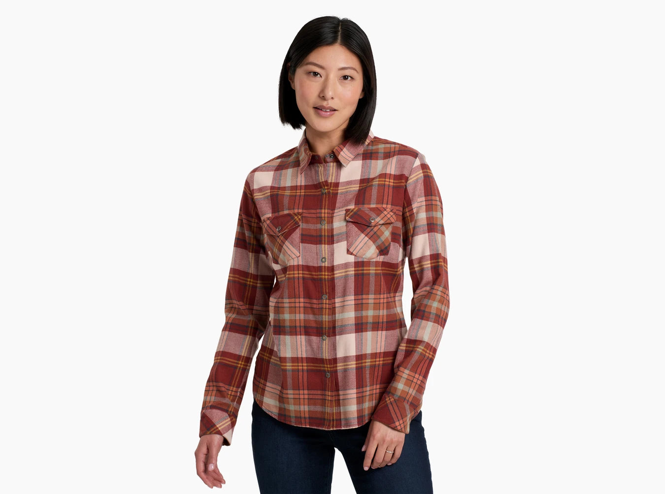 Women's office - wear long sleeve collared shirtKuhl Tess Flannel LS - Women's