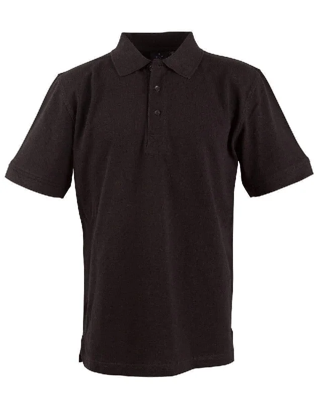 Button - through back polo shirt for a unique designWinning Spirit Longbeach Polo Men's Ps39