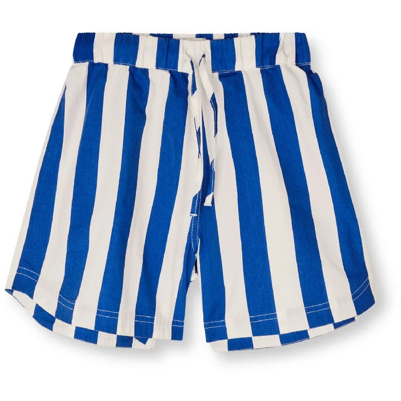 Cuffed Women Shorts for a Laid - Back and Trendy LookMads Nørgaard Dazzling Blue/White Alyssum Sacky Pio Shorts