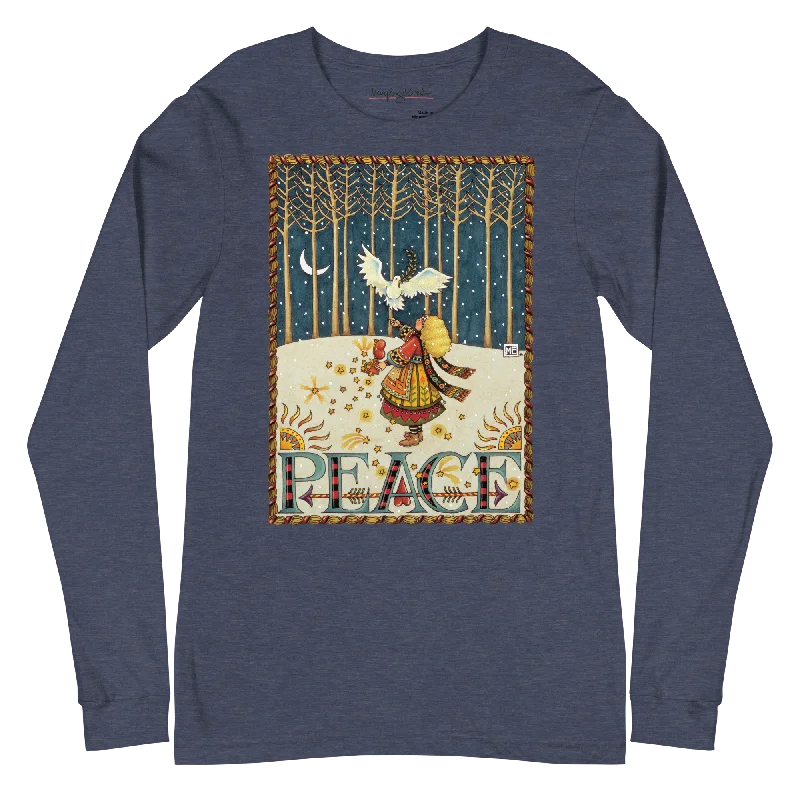 Women's sequined long sleeve evening shirtPeace Dove Unisex Long Sleeve Shirt