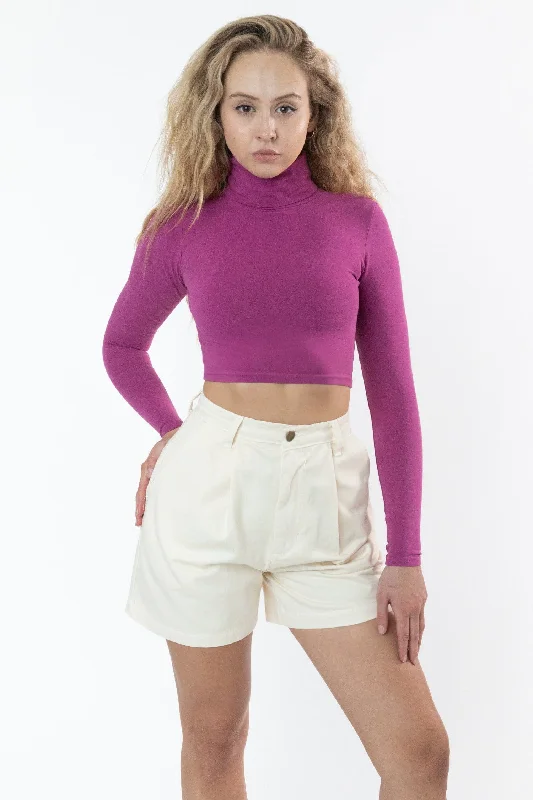 Solid Color Women Shorts in Bright Hues for a Bold StatementRCT372 - Cotton Twill Pleated Short