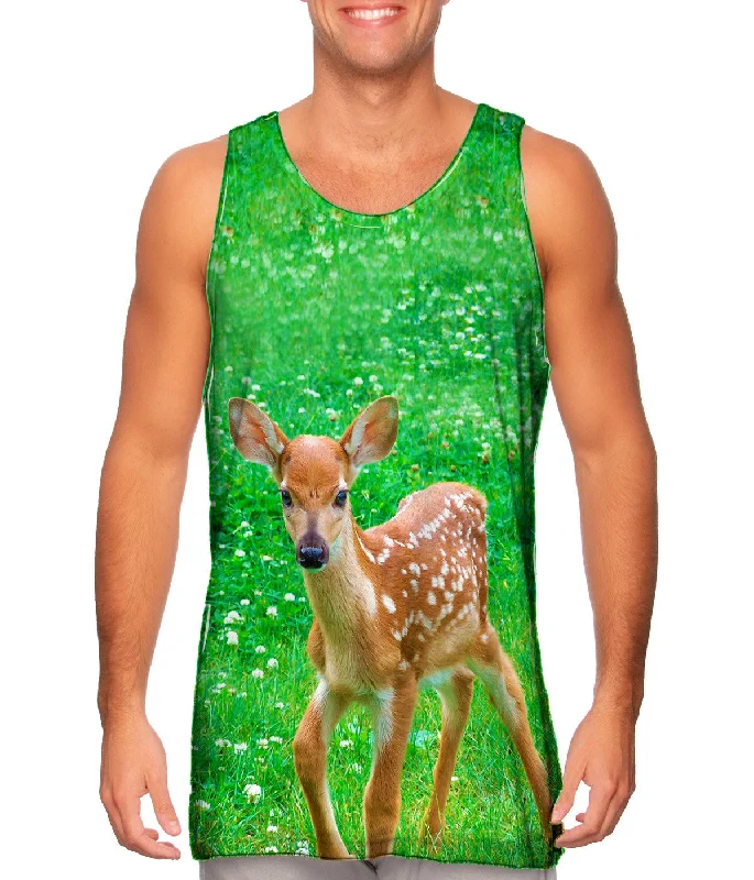 High - Neck Women's Silk Blend Tank Tops for a Luxurious FeelSure Footed Young Deer