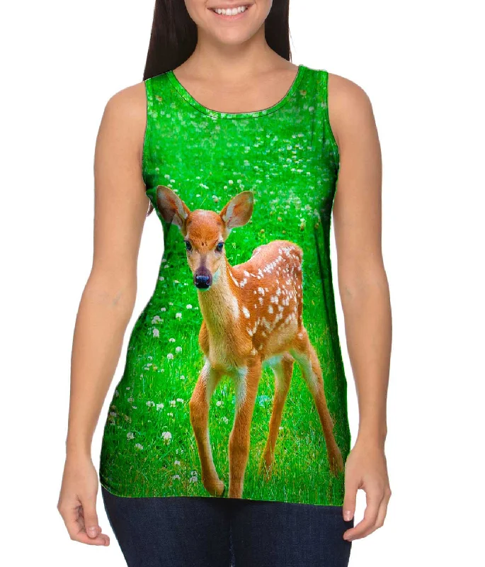 One - Shoulder Women's Rayon Blend Tank Tops for a Flowy LookSure Footed Young Deer