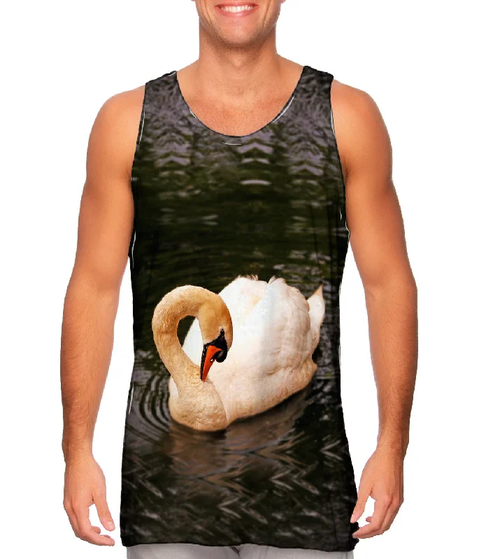 Mock Neck Women's Performance Tank Tops for CyclingSwan Lake Swim