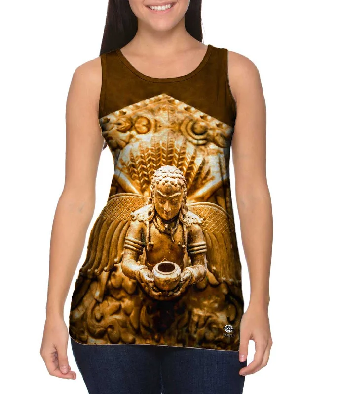 Women's Sleeveless Ribbed Tank Tops for a Trendy LookSwayambhunath Statue