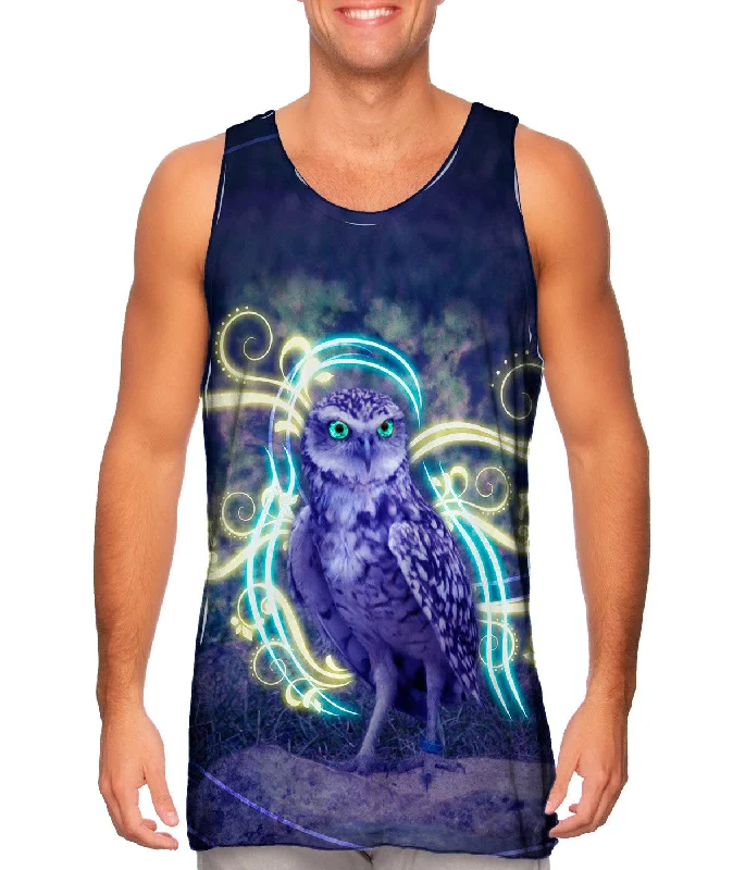 Plunge Neck Women's Seamless Tank Tops for a Smooth FitSwirl Owl