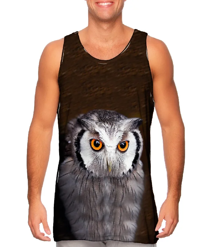 Square Neck Women's Organic Cotton Tank Tops in Earth TonesTectonic Owl