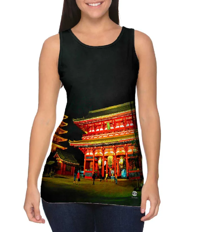 One - Shoulder Women's Rayon Blend Tank Tops for a Flowy LookTemple Of Asakusa