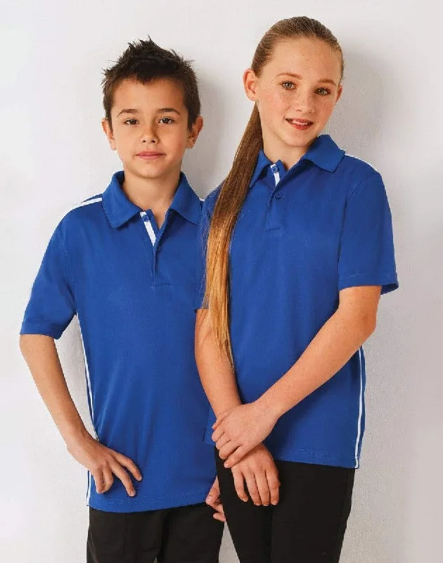 Animal print polo shirt for a bold fashion statementWinning Spirit PS83K Staten polo shirt Kid's