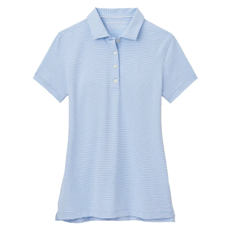 Wrinkle - resistant polo shirt for travel convenienceWomens Jubilee Button Polo Cottage Blue - 2024